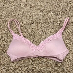 Aerie Light Pink Lace Trim Bralette
